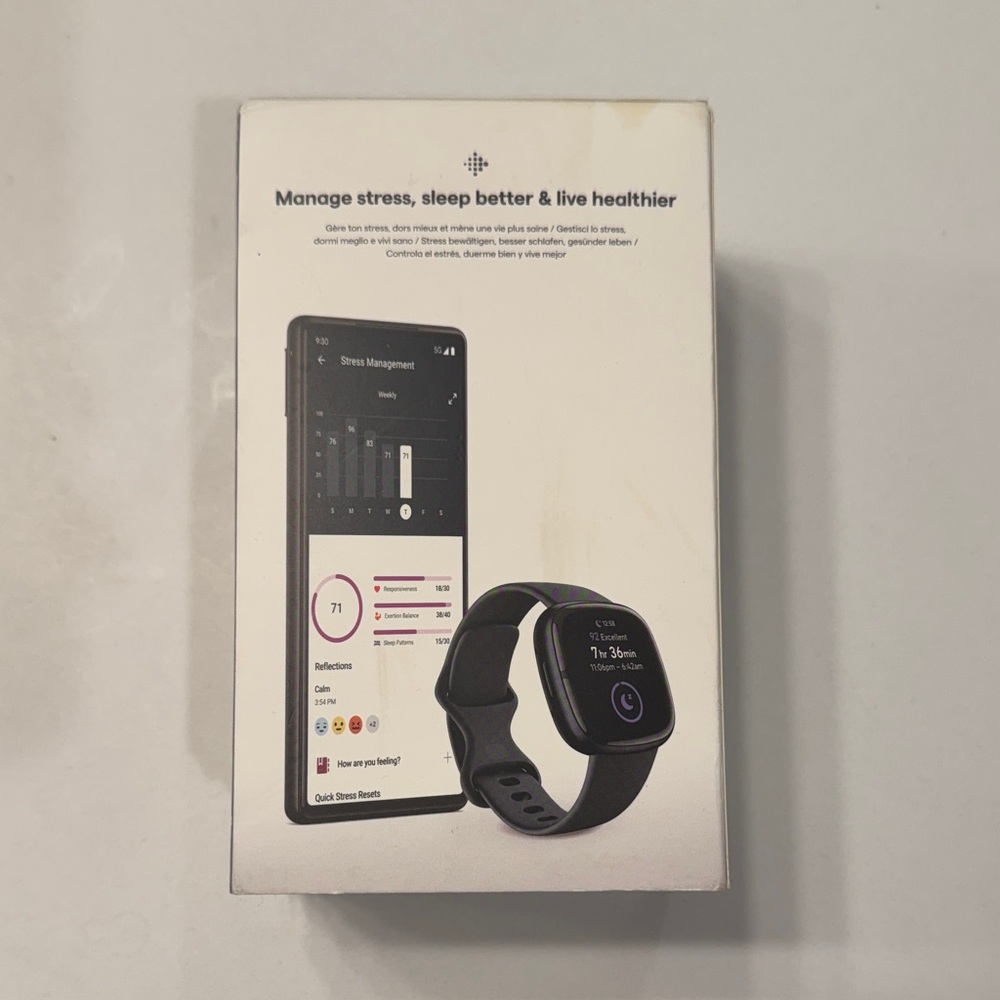 Fitbit Sense 2 Smartwatch - Charcoal - Picture 3 of 4